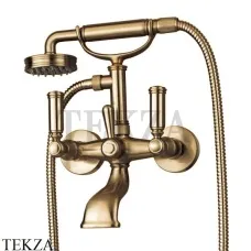 Bossini LIBERTY Смеситель для ванны, с гарнитуром Z001103.022, бронза classic