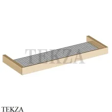 Gessi Rettangolo Решетка-полка для полотенец широкая 60 см 20950-735, Warm Bronze PVD