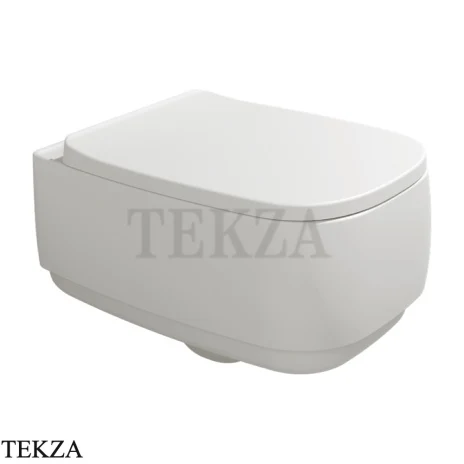 Flaminia Flag унитаз подвесной GoClean чаша без ободка FG118GLAT, белый Latte матовый