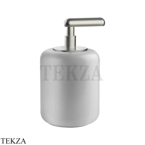 Gessi Goccia Дозатор для жидкого мыла, белая керамика 38037-147, Chrome Brushed