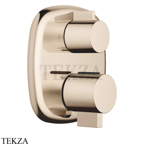 Dornbracht COYA Термостат для душа 3 потока, внешняя часть 36427404-47, Champagne (золото 22 т)