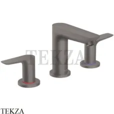 Hansgrohe Talis E Смеситель для раковины, с донным клапаном 71733340, черный хром brushed