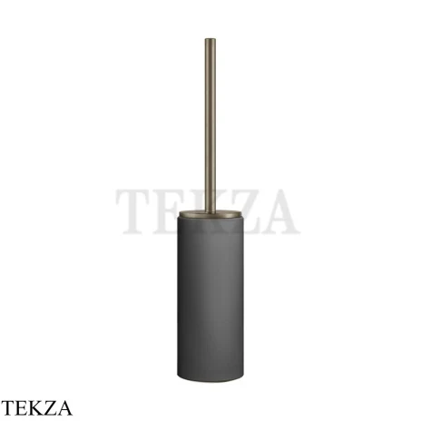 Gessi Ingranaggio-Anello Туалетный ершик напольный, композит черный 63744-149, Finox Brushed Nickel