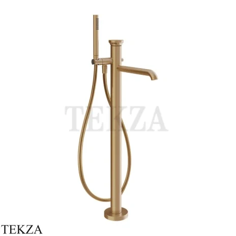 Gessi Origini WARM Смеситель для ванны напольный с гарнитуром 66028-726, Warm Bronze Br
