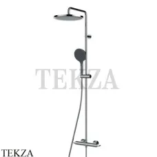 Bossini  APICE Душевая система со смесителем, 280, ручной душ круглый L10506.030, хром глянец