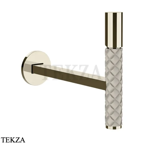 Gessi Pelle Tresse Смеситель для раковины, внешняя часть 78688-433, Crème/Nickel PVD