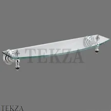 Devon&Devon BLACK DIAMOND Полка стеклянная BLKD510CR, хром глянец