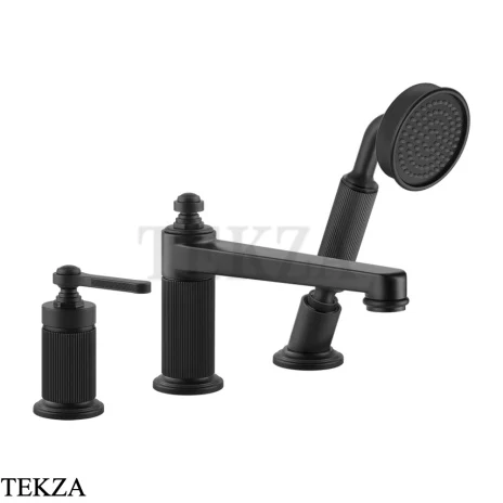 Gessi VENTI20 Смеситель на борт ванны, с гарнитуром 65037-299, Black XL