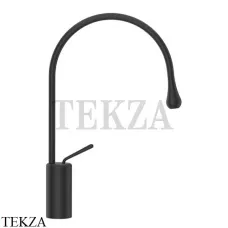 Gessi Goccia Смеситель для раковины высокий, без сливного гарнитура 33605-299, черный матовый