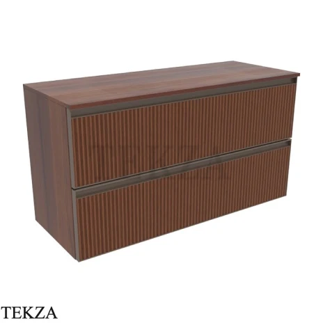 Flaminia Cubika тумба под раковину подвесная 95×37×50 см, 2 ящика, орех Noce Greca
