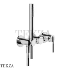 Gessi INGRANAGGIO Смеситель для душа на 2 потока, с гарнитуром, внешняя часть 63545-031, хром глянец