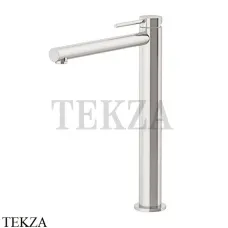 Gattoni Circle One Смеситель для раковины высокий, с донным клапаном 9048/90NS, Nickel brushed