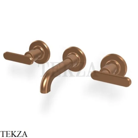 FIMA Carlo Frattini Park Line Смеситель для раковины 3 отв, внешняя часть F1331/5ZS, Brushed Amber Bronze