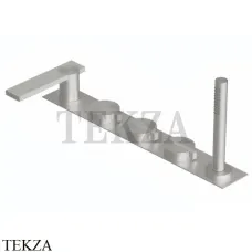 Ritmonio Dot316 Смеситель на борт ванны с гарнитуром PR50EJ101 INOX, Brushed steel