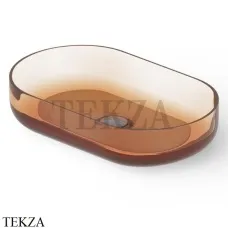 Dea Design Washbasins Раковина настольная овальная Glasstech DD9091 550 R1, Sunset R1