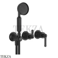 Gessi VENTI20 Смеситель для душа, с гарнитуром внешняя часть 65036-299, Black XL