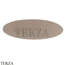 Newform Душевая лейка круглая стальная с дождевой струей 682.M0.072, Copper Satin