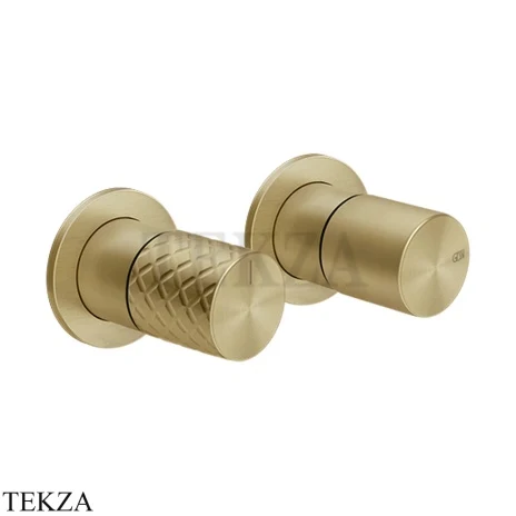 Gessi Habito INTRECCIO Смеситель для душа с переключателем 2 потока ванна-душ 70179-727, Brushed Brass PVD