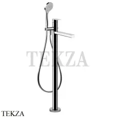 Gessi Emporio Via Manzoni Смеситель для ванны напольный, внешняя часть 24982-031, хром глянец