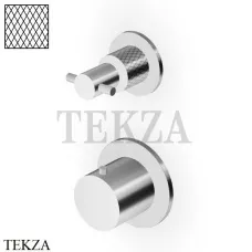 Zucchetti Helm Diagonal Термостат для душа на 2-3 потока, внешняя часть ZH5806.XG3, нержавеющая сталь brushed