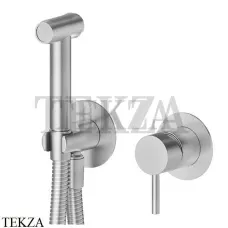 Newform Гигиенический душ и WC со смесителем и держателем 69681EX.50.050, Stainless steel