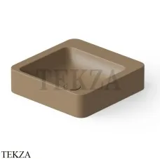 Dea Design Washbasins Раковина настольная 41х41 Solid Surface DD9011 410 2, Light Camel №2
