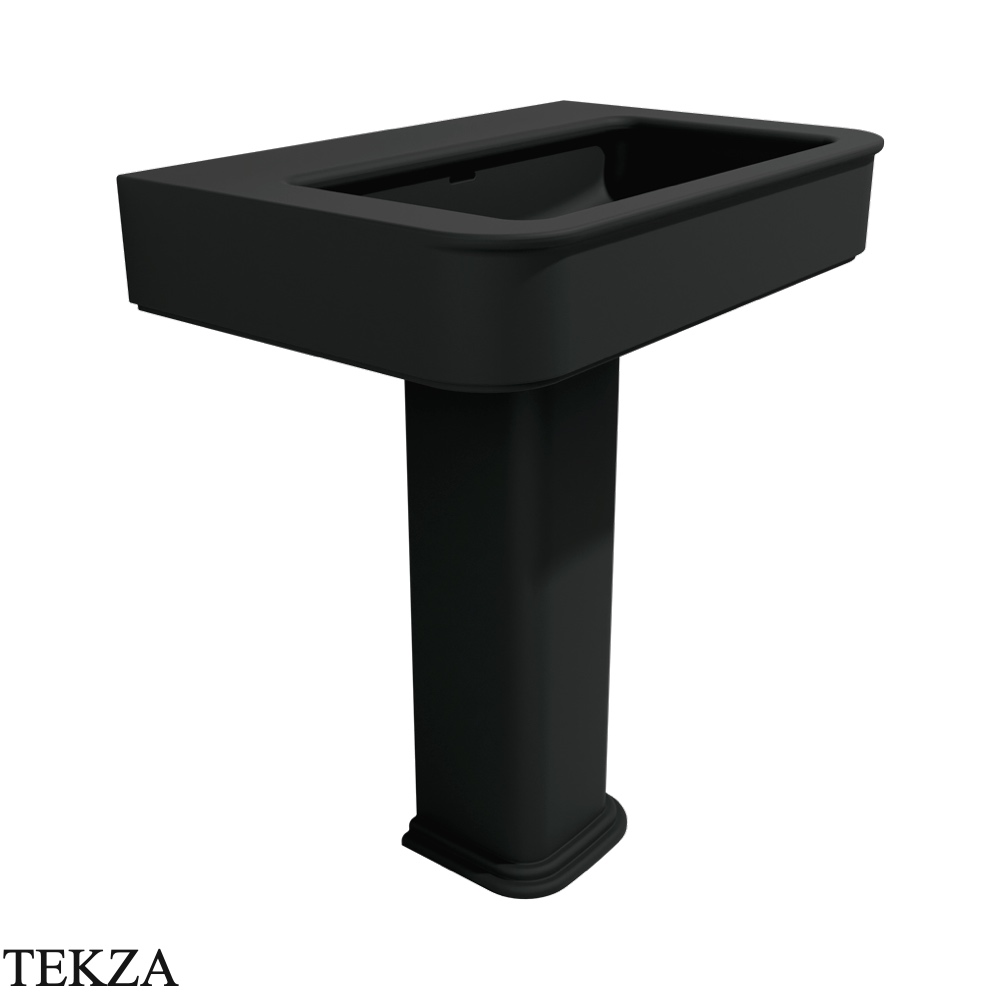 Flaminia Madre пьедестал для раковины без чаши 25×25×75 см, чёрный Carbone матовый