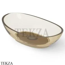 Dea Design Washbasins Раковина настольная овальная Glasstech DD9037 600 R6, Classic Green R6