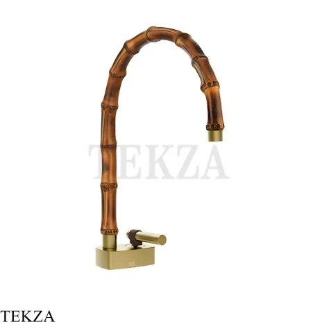 Gessi Jacqueline Смеситель для раковины средний, без донного клапана 77019-727, шампань Brushed