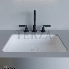 SALINI MAREA 09 Раковина прямоугольная встраиваемая снизу S-Stone 1802209M, белый матовый