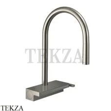 Hansgrohe Aquno Select M81 Смеситель для кухни с выдвижной лейкой 3jet 73831800, сталь