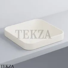 Cielo ENJOY Раковина полувстраиваемая квадратная, без перелива EJLASIQ TL, белый матовый Talco