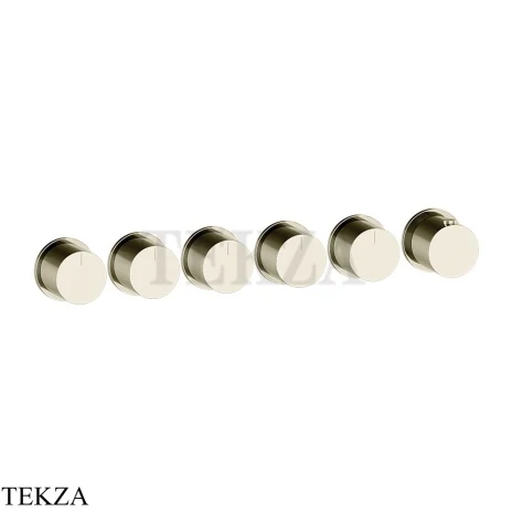 Gessi Habito Bath-shower Термостат на 5 потоков, внешняя часть 63440-720, Nickel PVD