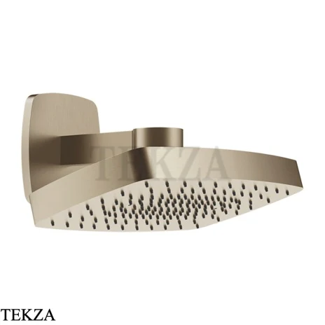 Gessi Jacqueline Верхняя регулируемая лейка с кронштейном 77150-149, нерж. сталь Brush / никель Brushed