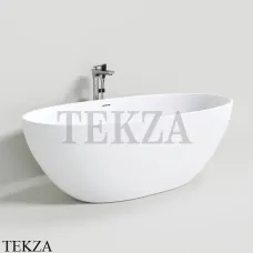 NT Bathroom NT201 Firenze Ванна свободностоящая из литого камня Solid Surface, белый матовый
