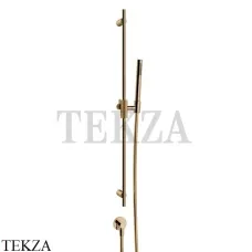 Gessi ANELLO Штанга в комплекте с душевой лейкой и выводом 63482-735, Warm Bronze