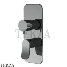 FIMA Carlo Frattini FLO Смеситель для душа, 2-3 потока, F3809X6CN, Black chrome FIMA Carlo Frattini FLO Смеситель для душа, 2-3 потока, F3809X6CN, Black chrome