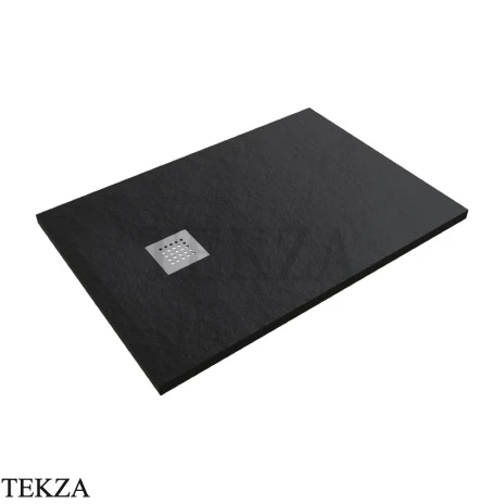 Flaminia CM3 Stone поддон душевой керамический 70×100×3 см, чёрный Nero матовый
