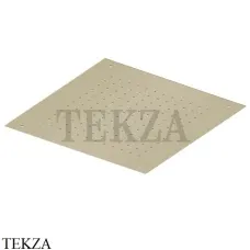 QuadroDesign Потолочная квадратная душевая лейка 50 см, SF038 OC, Light Gold