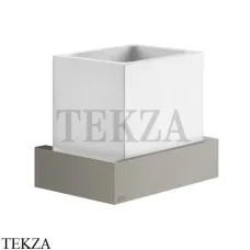 Gessi Rettangolo Стакан для щеток настенный, композит белый 20807-149, Finox Brushed Nickel Gessi Rettangolo Стакан для щеток настенный, композит белый 20807-149, Finox Brushed Nickel