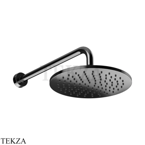 Gessi Origini MATERIC Верхний душ настенный, поворотный 66148-706, Black Metal PVD