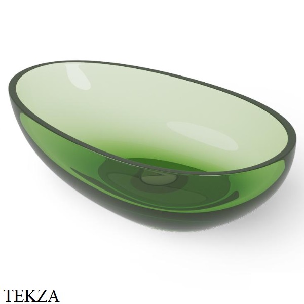 Dea Design Washbasins Раковина настольная 60х36 Glasstech DD9035 600 R3, Emerald R3