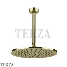 Gessi ANELLO Верхняя лейка с потолочным кронштейном 63352-710, Brass PVD