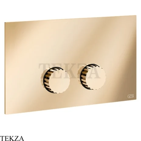 Gessi Incastri Клавиша смыва для инсталляции Viega prevista 75621-735, бронза глянец