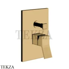 Gessi RETTANGOLO K Смеситель для душа 2 потока, внешняя часть 53079-727, Brushed Brass Gessi RETTANGOLO K Смеситель для душа 2 потока, внешняя часть 53079-727, Brushed Brass