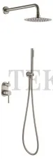Boheme Uno Смеситель встроенный SET, душ верхний, гарнитур Uno 464-NB Nickel Brush Boheme Uno Смеситель встроенный SET, душ верхний, гарнитур Uno 464-NB Nickel Brush