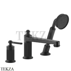Gessi VENTI20 Смеситель на борт ванны, с гарнитуром 65037-299, Black XL