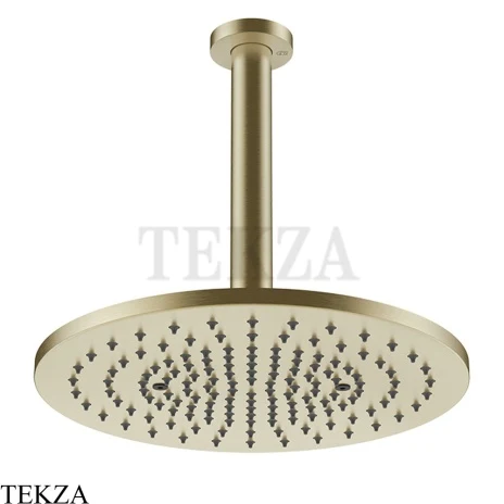 Gessi 316 SHOWER Верхняя душевая лейка D30 с креплением под размер 54147-727, Brushed Brass PVD