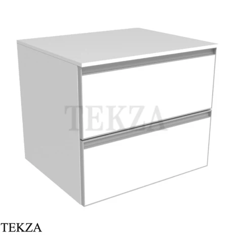 Flaminia Cubika тумба под раковину подвесная 60×50×50 см, 2 ящика, белый матовый