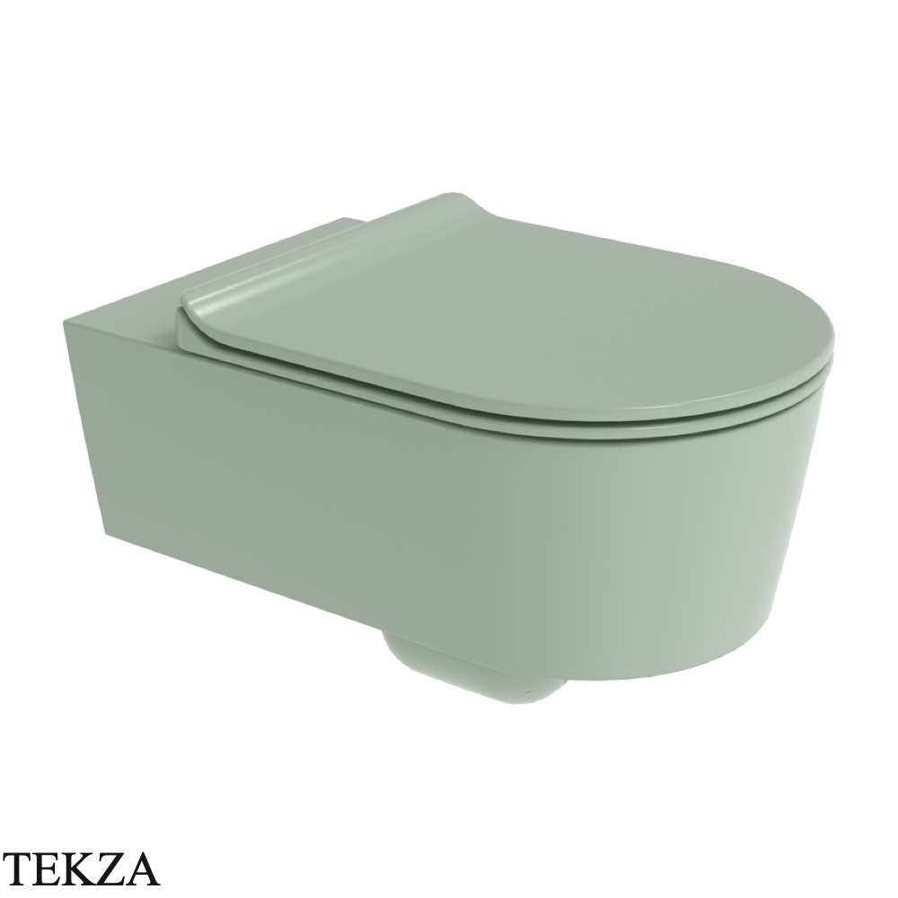 Flaminia LINK унитаз подвесной GoClean чаша без ободка 5051/WCGVG, зелёный Verde Giada глянец